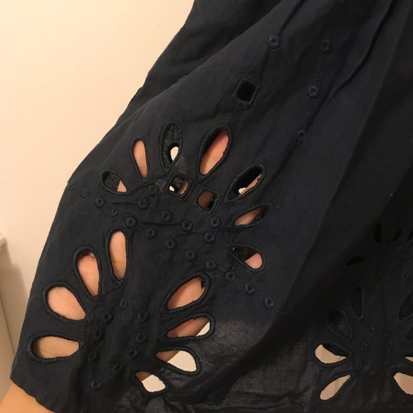 Jack Wills | Navy Eyelet Dress | size 2 - Picture 5 of 7